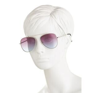 New! Lucky Brand Women's Aviator Metal Frame Gradient Pink Sunglasses